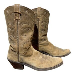 Women’s Ariat Sage Stars Distressed Suede Boots #13629 Size 9B